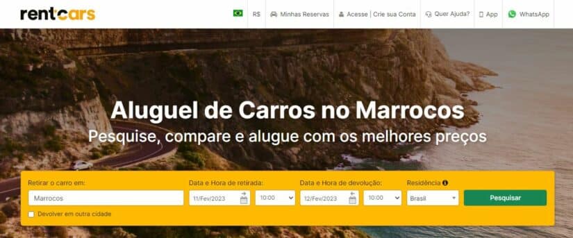 Quanto custa alugar um carro no Marrocos