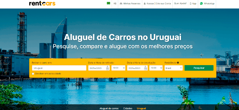 Alugar um carro no Uruguai