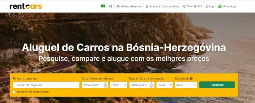 Aluguel de carro na Bósnia e Herzegovina