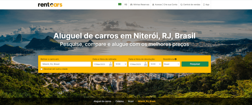 Como alugar um acrro em Niterói