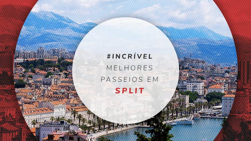 Cidade Velha De Split Na Dalmácia, Croácia. Split É A Cidade