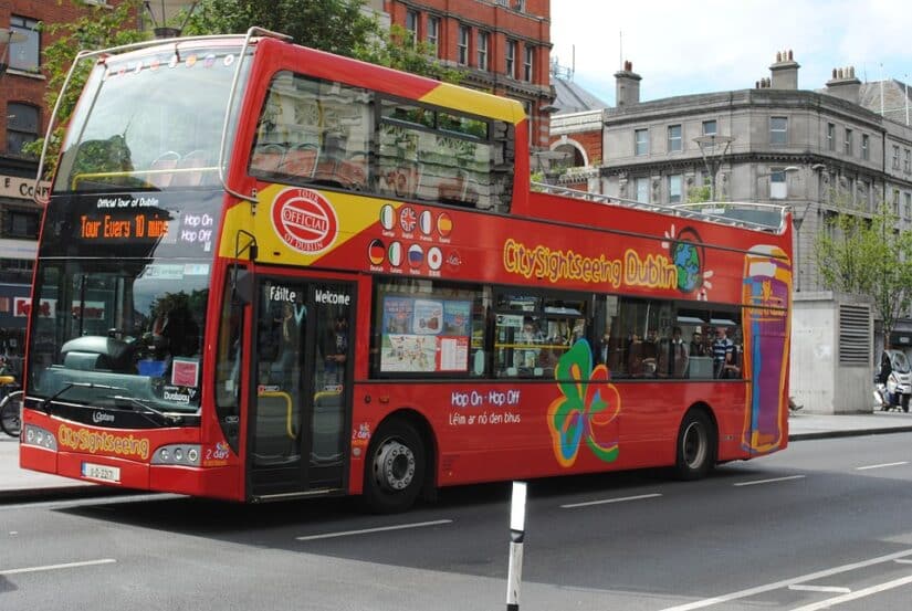 Ticket do ônibus turístico em Lyon