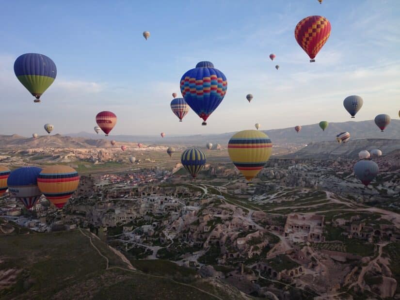 passeio de balão na Turquia