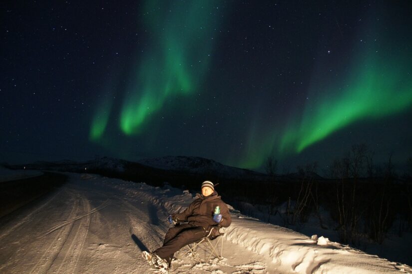 passeio para ver a Aurora Boreal Suécia