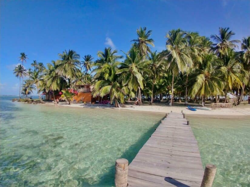 Hotéis em San Blas no Panamá beira mar