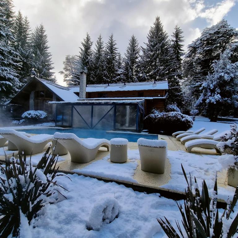 Hotel na neve na Patagônia