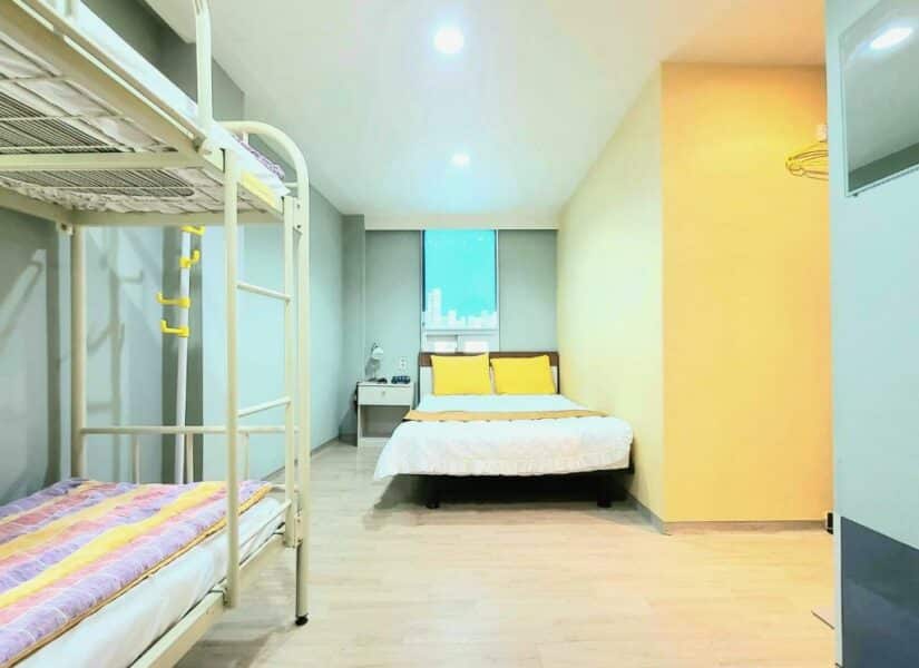 Hostel em Seul com quarto espaçoso