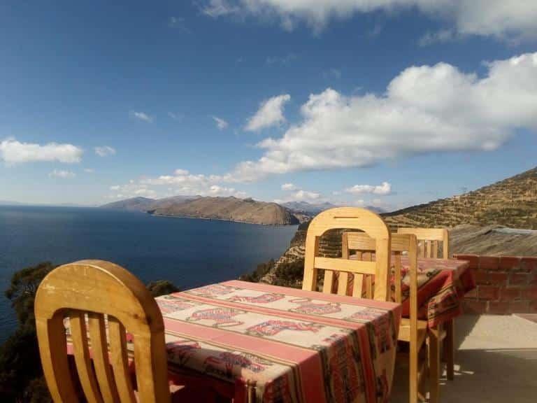 Hotel com vista na Isla del Sol na Bolívia