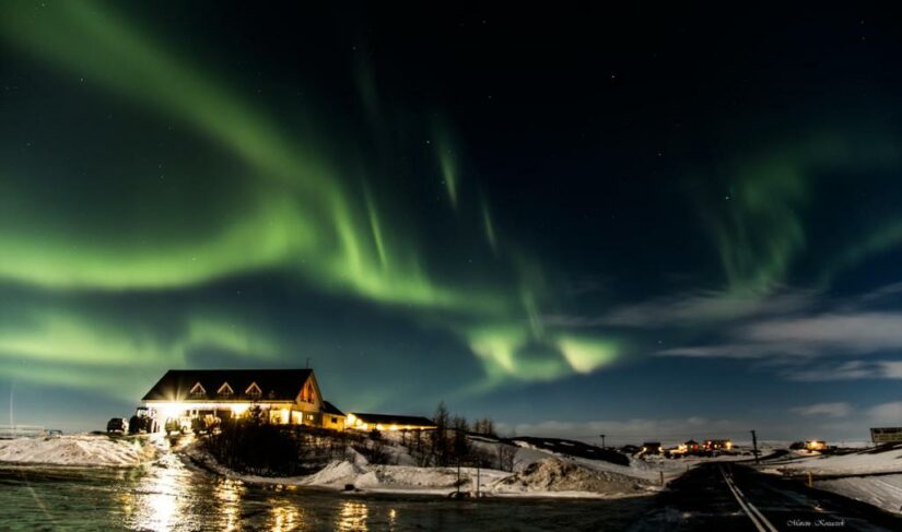 hotéis na Islândia para ver a aurora boreal para família