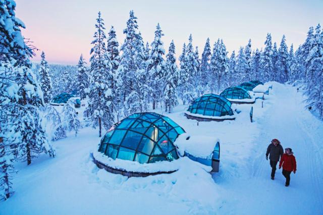 Hotéis na Finlândia para ver Aurora Boreal na  Lapônia finlandesa