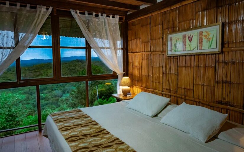 Hotel ecológico no Equador na floresta