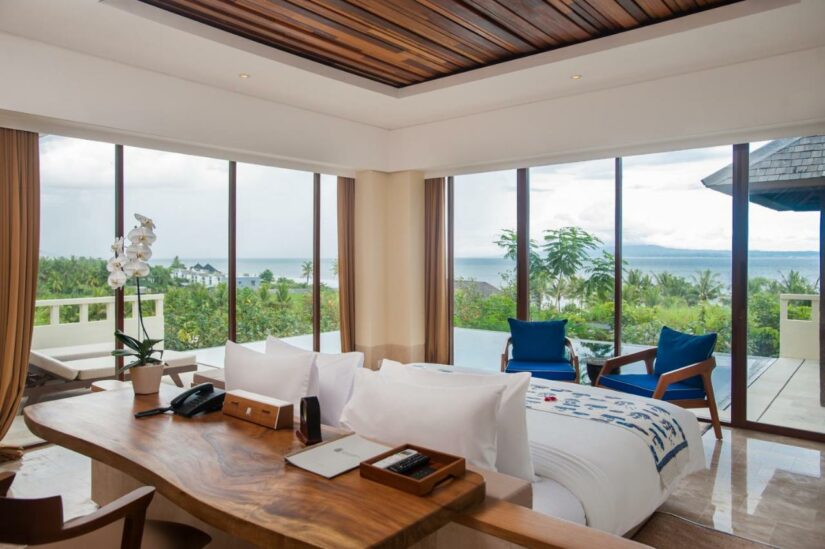 hotéis de luxo com vista em Bali 