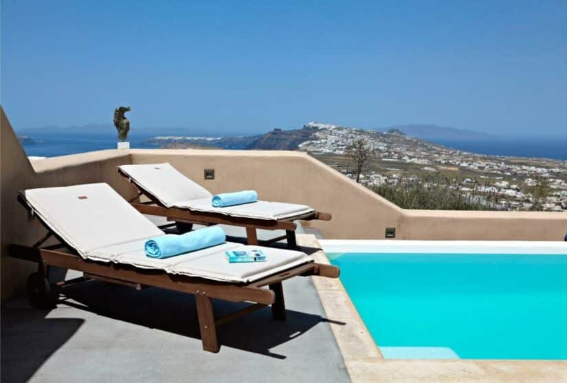 hotel em Santorini com piscina privativa
