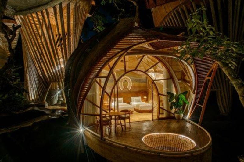 Hotéis de bambu em Bali de luxo