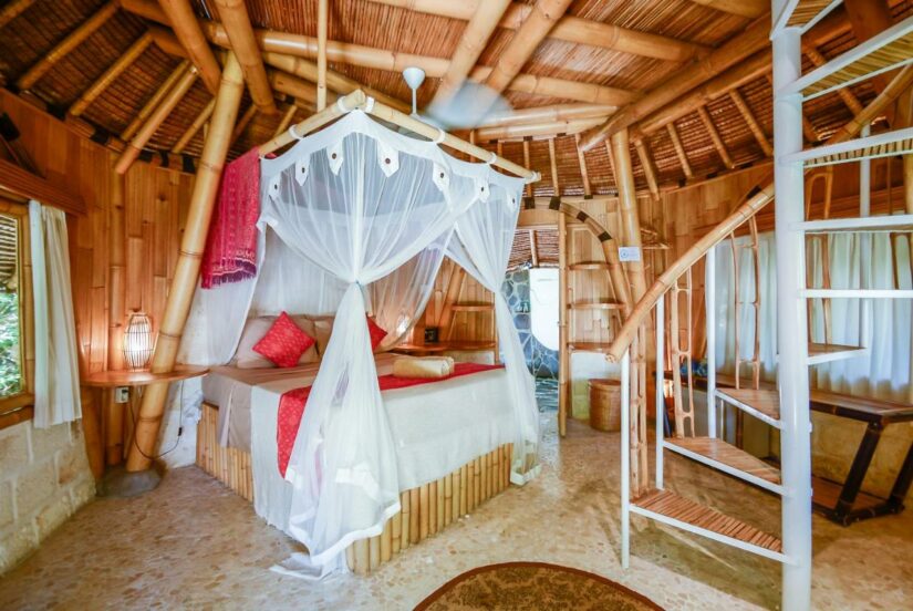 Hotéis de bambu em Bali para casais