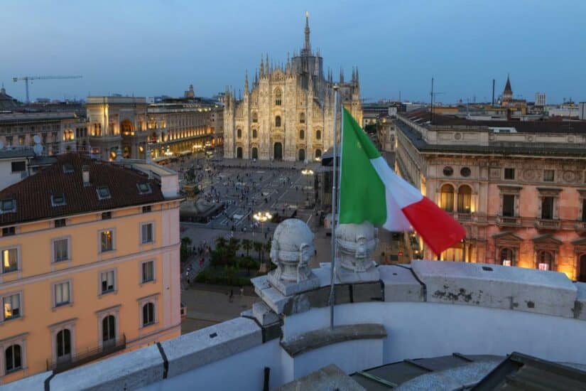 preço da diária dos hotéis com vista para a Duomo
