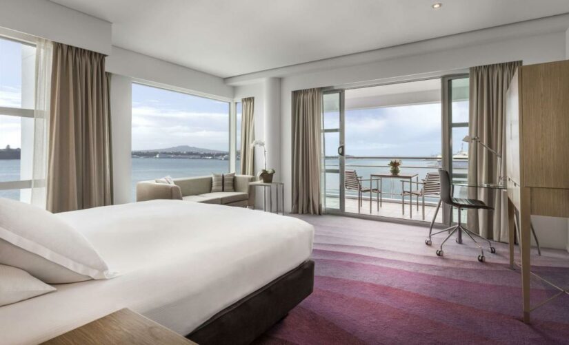 Hotel 5 estrelas em Auckland beira mar
