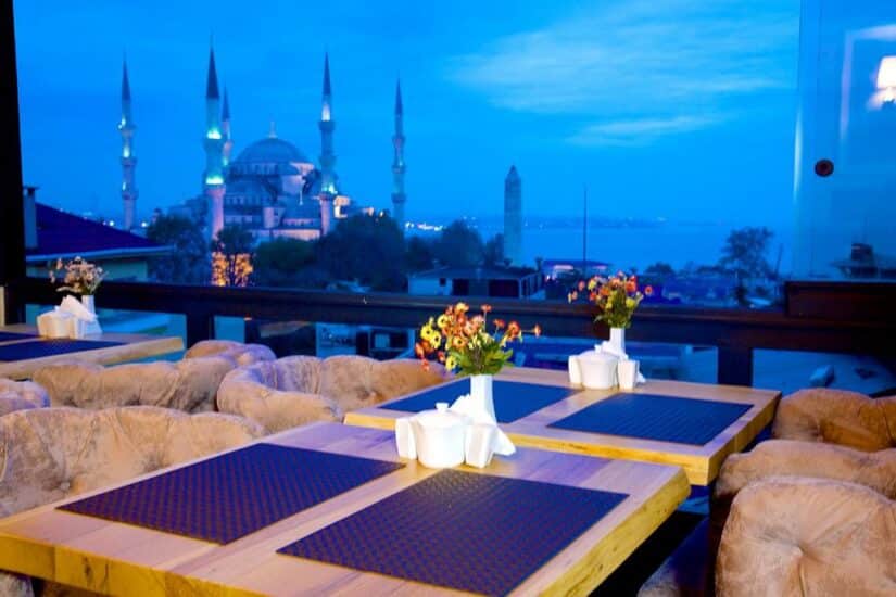 Valor hotel na região da Mesquita Azul

