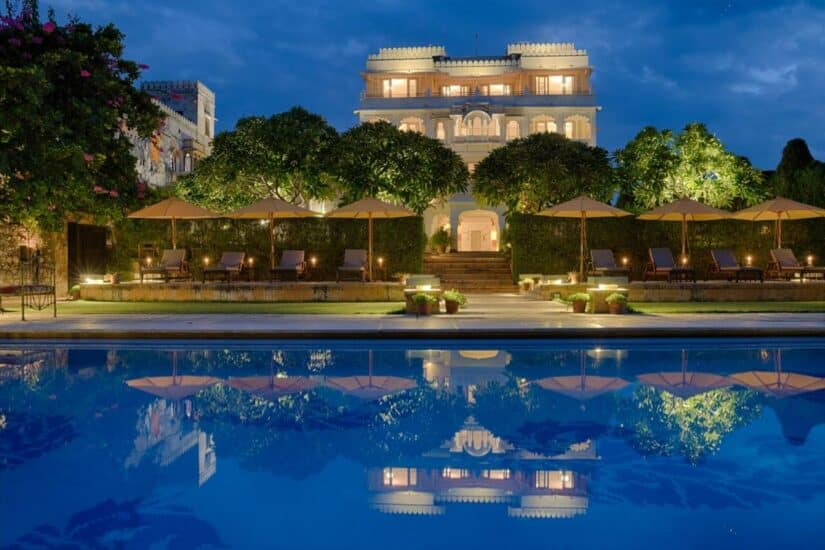 hotel exclusivo na Índia
