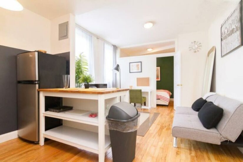 Apartamento com cozinha e serviço de hotel em Nova York