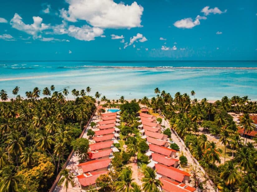 hotel de frente para a praia em Maragogi
