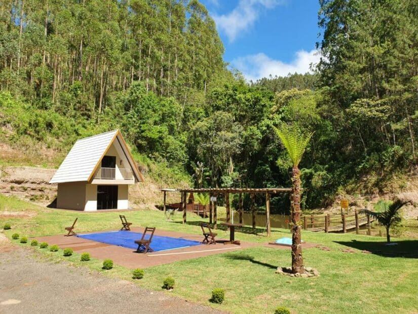 Chalé com piscina no paraná