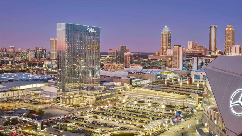 hotel com vista para Mercedes-Benz Stadium
