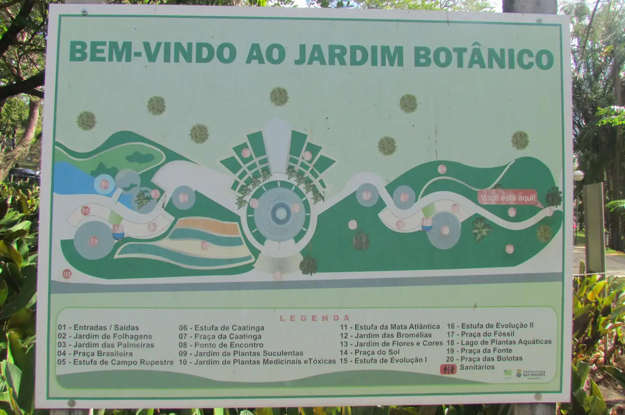 Pontos turísticos de Belo Horizonte MG jardim botanico bh