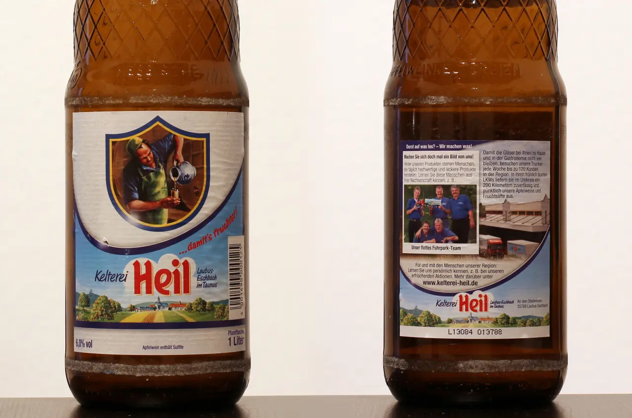 Bebida típica da Alemanha Apfelwein