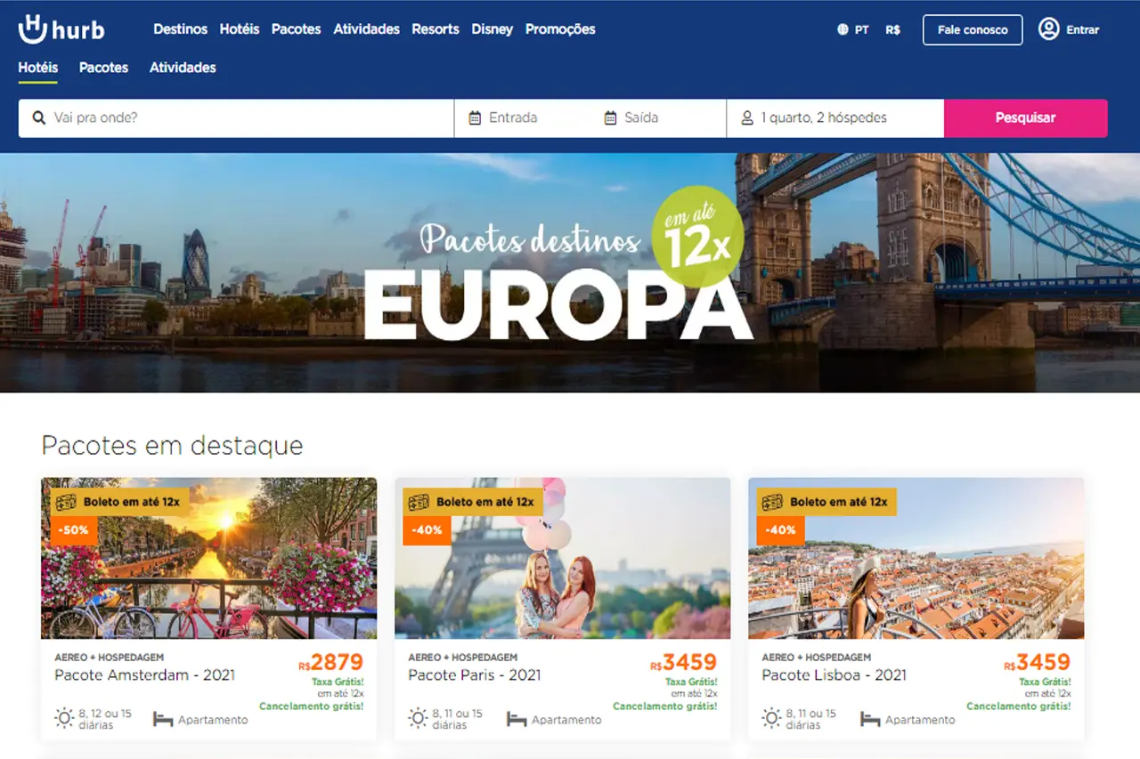 Onde encontrar pacotes para Europa na internet? Pacotes para Europa